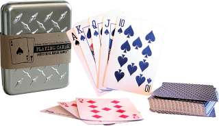 PLAYING CARDS, Tin Box, Linen Finish, Poker Quality  