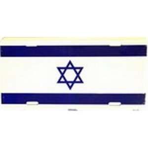 Israel Flag License Plate Plates Tags Tag auto vehicle car front