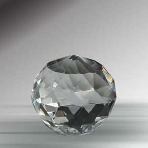 Crystal Paperweight Ball