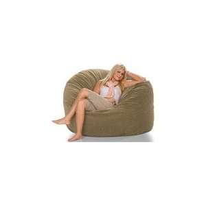  Jaxx Sac Bean Bag Chair 5Ft in Suede Olive: Home & Kitchen