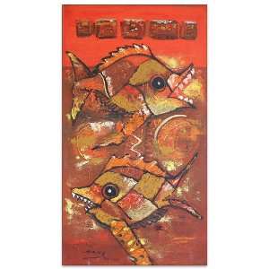  Kehidupan Ikan~Repro Paintings~Canvas~ Art