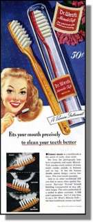 1946 Dr.Wests Miracle Tuft Toothbrush Print Ad  
