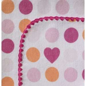   Swaddle Design Pink Dots & Hearts Collection Swaddling Blanket Home
