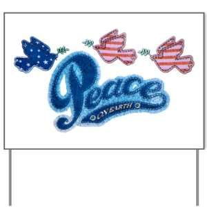 Yard Sign Peace on Earth Birds Symbol: Everything Else