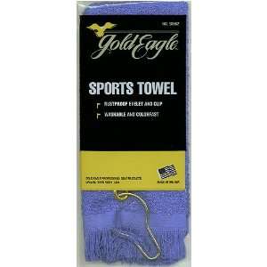  Blue Sports Towel by Gold Eagle with Fastening Clip/Eyelet 