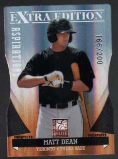 2011 Donruss Elite Extra Aspirations /200 P 32 Matt Dean Die Cut EEE 