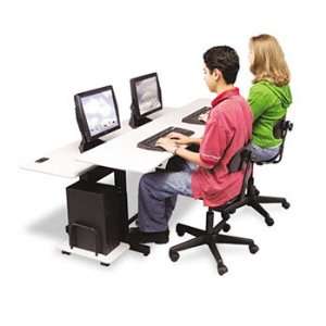 BALT 83080 Split Level Computer Training Table, 72 x 36, Steel Base 