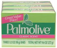 PALMOLIVE BATH BAR SOAP, GREEN, 3 COUNT  