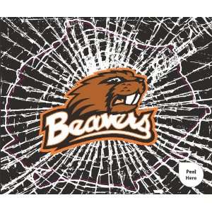  Oregon State Beavers Shattered Auto Decal (12 x 10  inch 