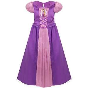   Rapunzel Princess Nightgown   Size XS 4 (Short Sleeves): Toys & Games