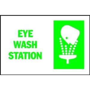 BRADY 25904 Sign,Eye Wash,10 X 14 In  Industrial 