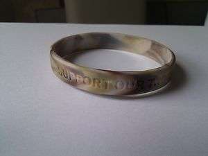 SUPPORT OUR TROOPS DESERT CAMOUFLAGE WRISTBAND   NEW  
