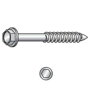  3/8 x 6 Hex Washer Head Timber TamersTM Wood Screws 316 SS 