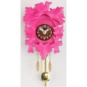 Kuckulino Black Forest Clock with cuckoo sound, pink: Home 