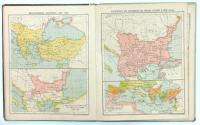 ANTIQUE BULGARIA SCHOOL HISTORICAL MAP ATLAS 1894 BOOK  