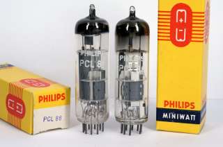 2x PCL86/14GW8 PHILIPS NOS GERMAN Matched Tube Valvula Röhre Lampe 