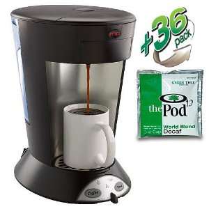   Pod Brewer (includes 36 World Blend Decaf Pods): Kitchen & Dining