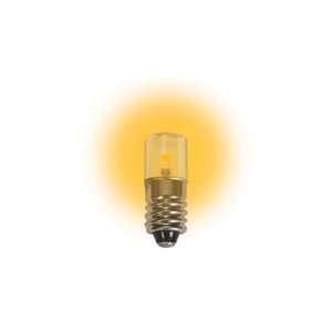   Miniature Screw (E10) LED Light Bulb 0.72 Watt Color Amber Automotive