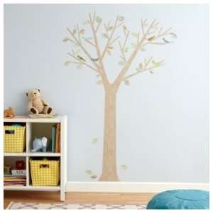 Kids Wall Decals Kids Birds, Leaves & Tree Reusable Wall Decal Stick 
