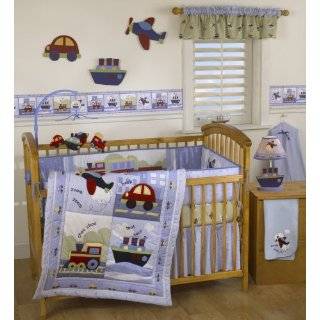 Bedtime Originals Travel Time 4 Piece Baby Crib Bedding Set , Blue