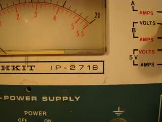 HEATHKIT IP 2718 TRI POWER SUPPLY  