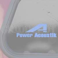 Power Acoustik Stereo Logo Audio Decal Car Sticker  