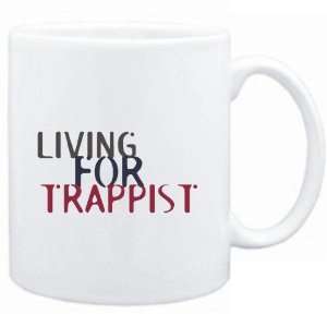 Mug White  living for Trappist  Drinks  Sports 
