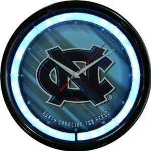    North Carolina Tar Heels Plasma Neon Clock: Sports & Outdoors
