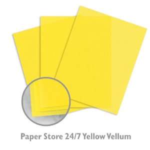 Translucent Vellum Inkjet Yellow Paper   50/Package