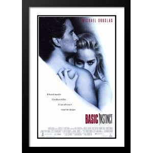 Basic Instinct Framed and Double Matted 32x45 Movie Poster  