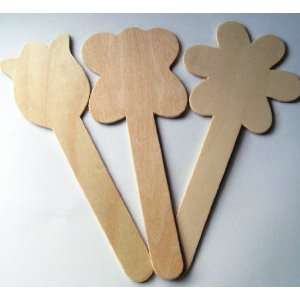  12 Flower and Butterfly Craft Sticks / Shape Craft Sticks 