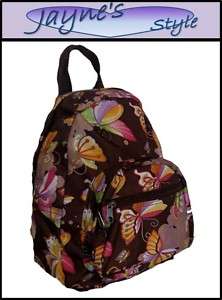 NEW Butterfly Travel Tote Backpack School Messenger Bag  