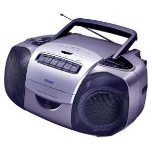   Portable Stereo CD AM/FM Cassette Recorder w/ Bass Boost Electronics