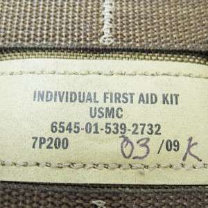 USMC MOLLE IFAK Quick Clot Trauma First Aid Kit   NEW  