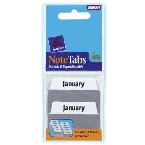  Avery Months Note Tabs   2 x 1 1/2 inches   Pack of 24 