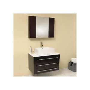   FVN6183WH Modern Bathroom Vanity W/ Medicine Cabinet