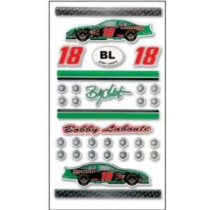  Nascar Epoxy Sticker Sheet Bobby Labonte