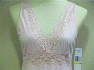 NWT JONES NEW YORK INTIMATES NIGHTGOWN / PAJAMA / SLEEPWEAR PINK LACE 