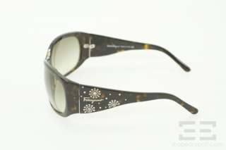 Salvatore Ferragamo Brown Tortoiseshell Jeweled Sunglasses 2119 B 