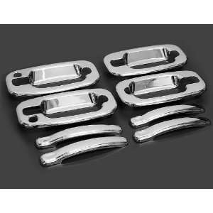 Easy Stick on Chrome Trim Door Handle Cover Kit with Passenger Side 