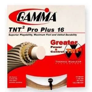    Gamma TNT2 Pro Plus 16G Tennis String, Natural: Sports & Outdoors