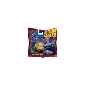  Cars 2 Action Agents Finn Mcmissile with Spy Gear Car 