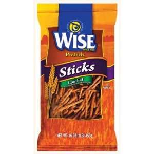 Wise Low Fat Pretzel Sticks 16 oz  Grocery & Gourmet Food