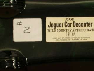 Avon Collectible Jaguar Car Cologne Decanter Vintage  