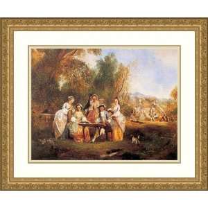 Game of Cards (Un Jeu De Cartes) by George Henry Andrews   Framed 