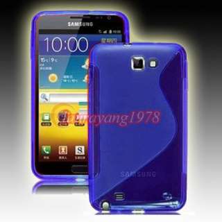 BLUE S LINE TPU GEL SILICONE SKIN CASE COVER for SAMSUNG GALAXY NOTE 