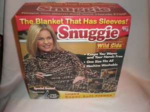 NEW Snuggie Fleece Blanket As Seen On TV   Leopard  