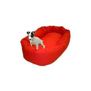   PET 025MAJ B R M Medium Pet Bed Bagel Donut   Red