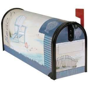  Beach Collage Nautical Magnetic Mailbox Cover: Patio, Lawn 