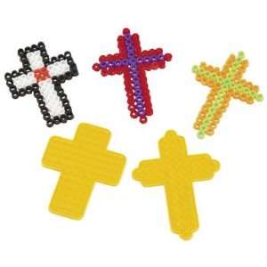  Cross Fuse Bead Boards   Art & Craft Supplies & Kids Beading 